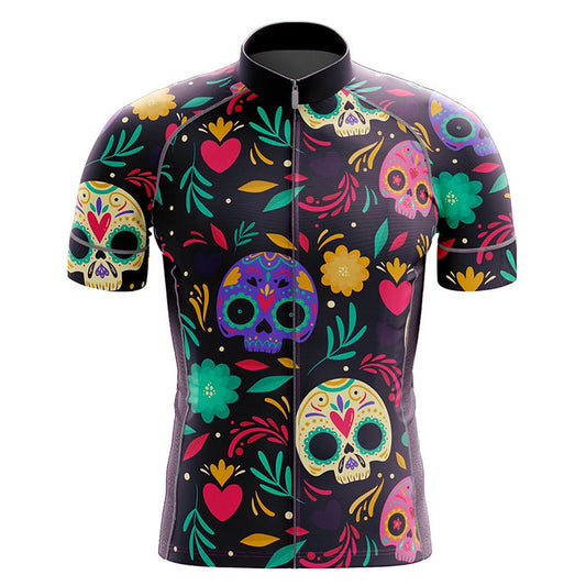 Floral Skull Cycling Jersey