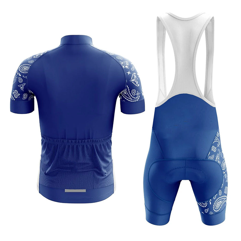 Blue Paisley Cycling Kit